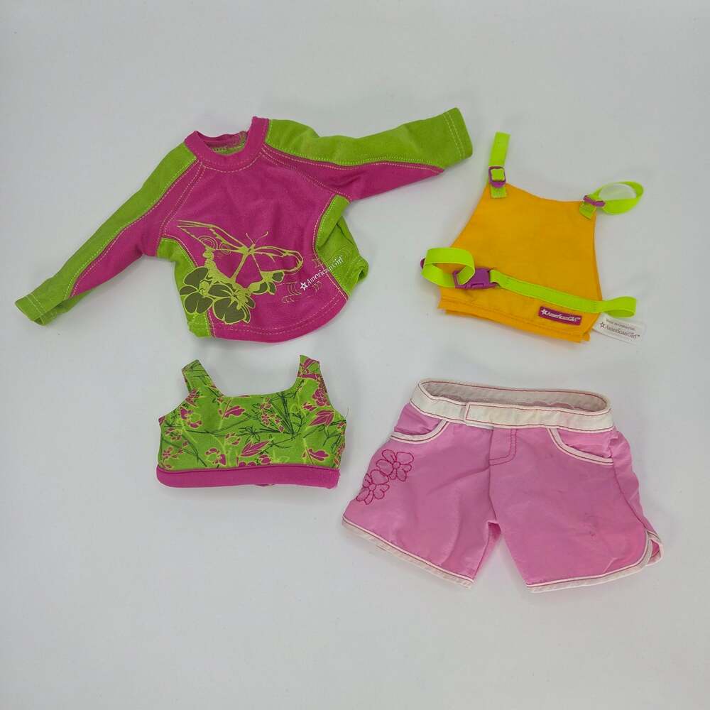 American Girl Jess' Kayaking Outfit & Life Jacket - Not Complete